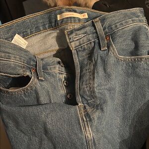 Levi's Light Blue Mini Skirt